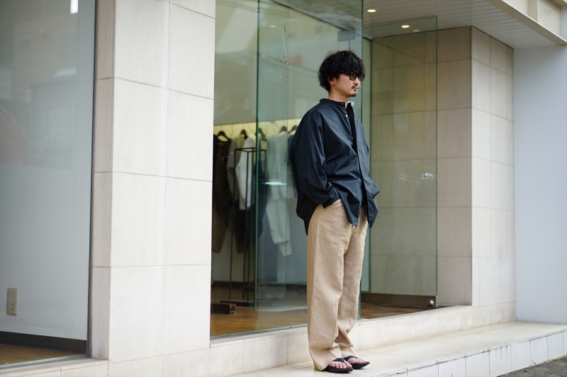 SUNSEA 16ss Spec Linen Straight Pants culto.pro