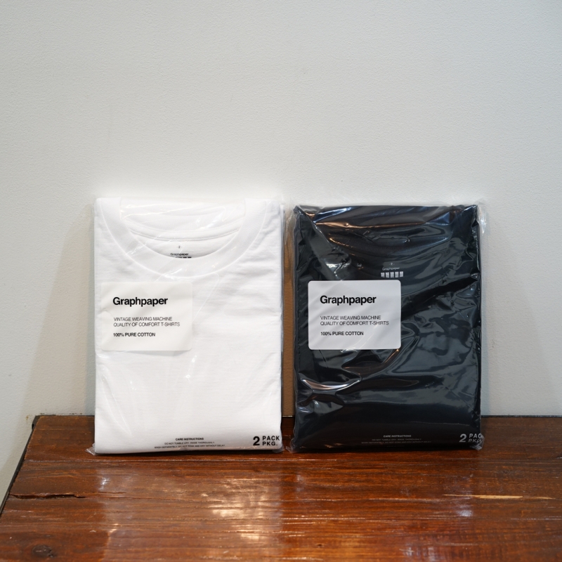 Gu232 Graphpaper(グラフペーパー)Summer Spot Collectionの新作、2Pack Crew Neck Tee(GU232 ...