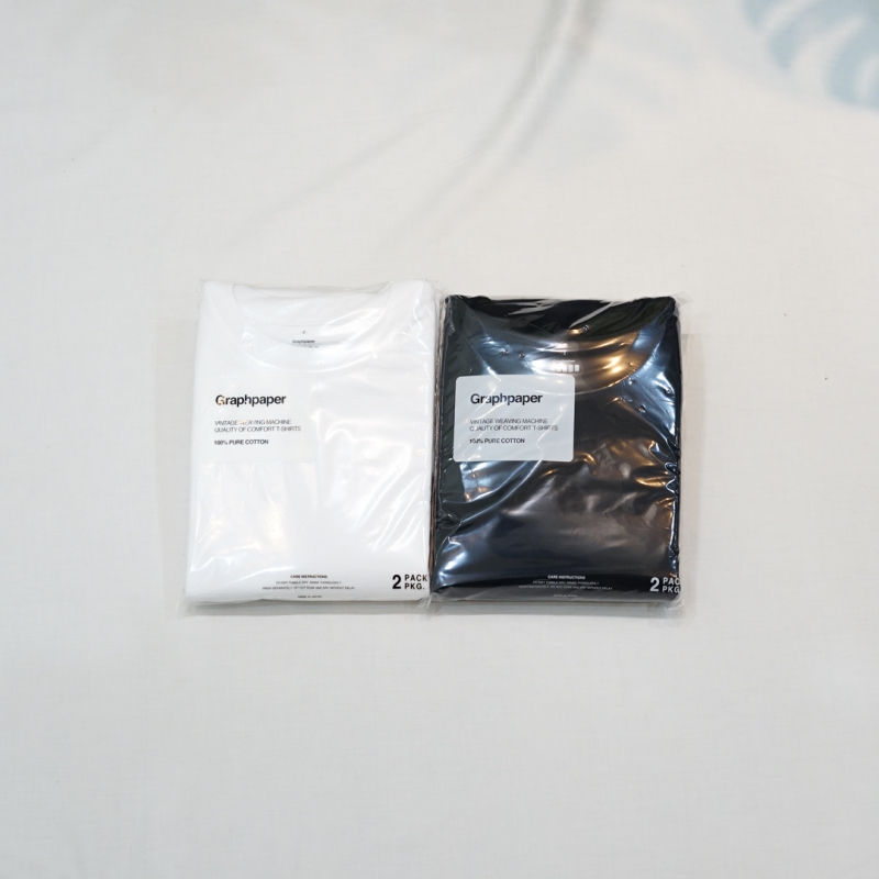 Gu232 Graphpaper(グラフペーパー)Summer Spot Collectionの新作、2Pack Crew Neck Tee(GU232 ...