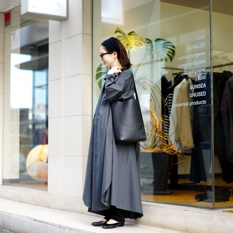 Graphpaper シャツワンピース グラフペーパー High Count Broad Regular Oversized Shirt Dress