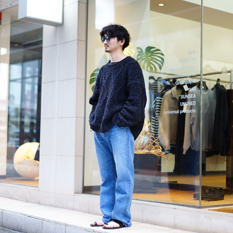 UNUSED (アンユーズド) 24SS Collectionの新作、14oz Denim Five