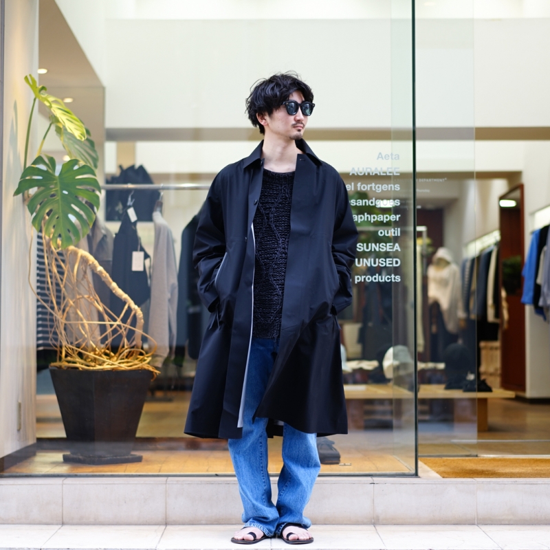 ジャケット・アウター GraphpaperPERTEX SHIELD 3LBal CollarCoat Graphpaper (グラフペーパー) 24SS Collectionの新作、PERTEX SHIELD