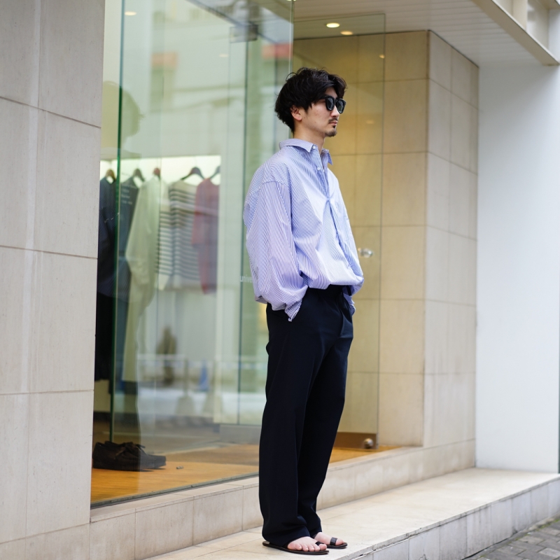 新品 HARD TWIST COTTON SILK VIYELLA SLACKS AURALEE (オーラリー) 24SS Collectionの新作、Hard Twist