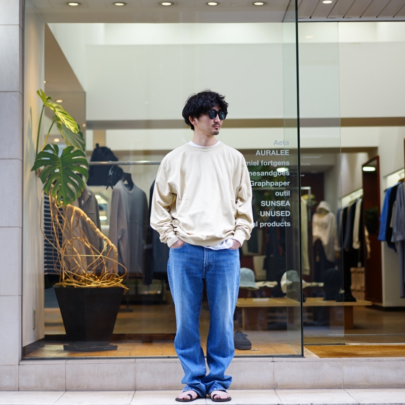 はなはな0194　オーラリー スウェット AURALEE (オーラリー) 24SS Collectionの新作 Elastic High Gauze