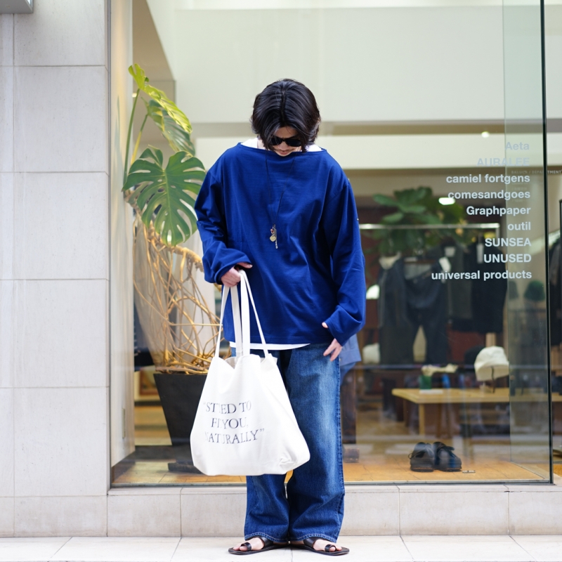 outil(ウティ)24SS Collectionの新作、tricot aast(ou-c007)/Blue