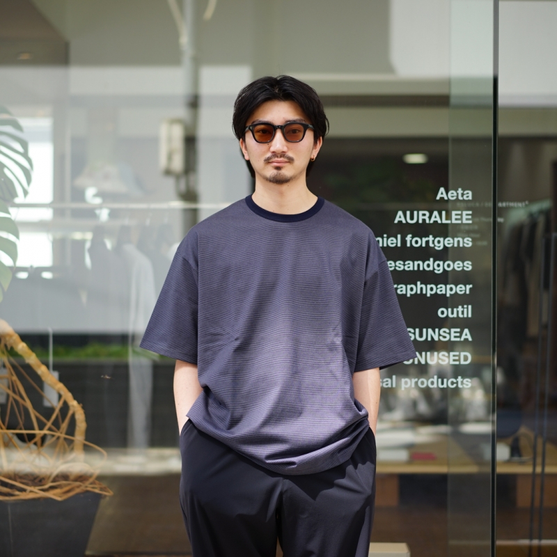 トップス Graphpaper Narrow Border S/S Tee Narrow Border S/S Tee – Graphpaper KYOTO｜グラフペーパー京都