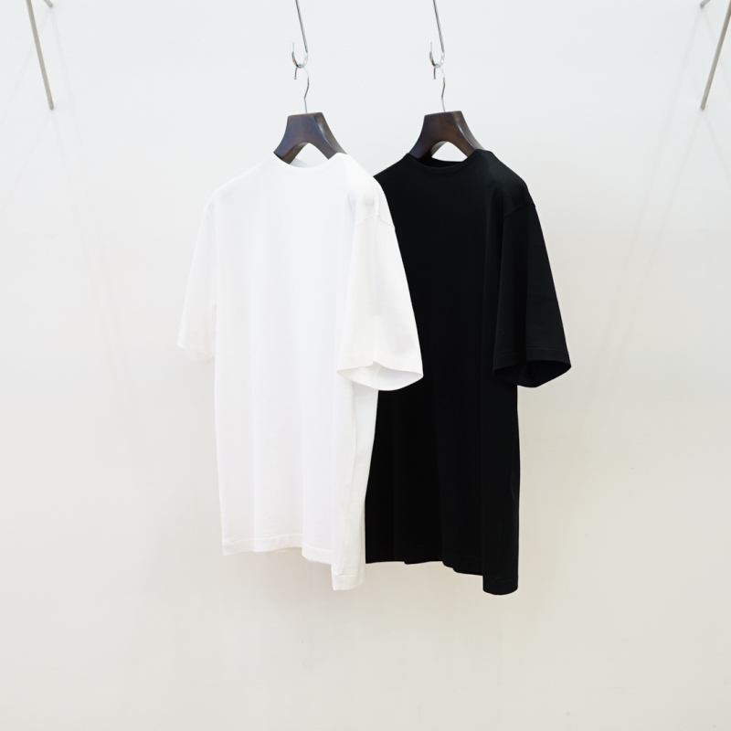 AURALEE＞LUSTER PLAITING NARROW BOAT NECK TEE | MAKES ONLINE
