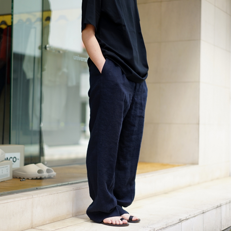 24ss auralee Linen Silk Tweed Slacks 紺　3 AURALEE (オーラリー) 24SS Collectionの新作、Line Silk Tweed