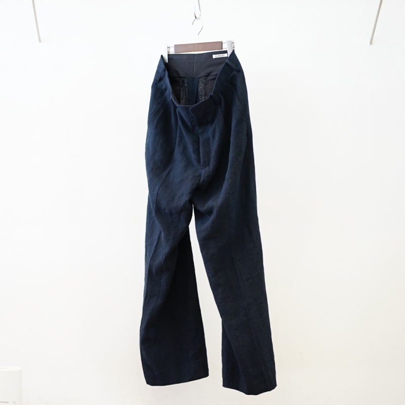 24ss auralee Linen Silk Tweed Slacks 紺　3 AURALEE (オーラリー) 24SS Collectionの新作、Line Silk Tweed