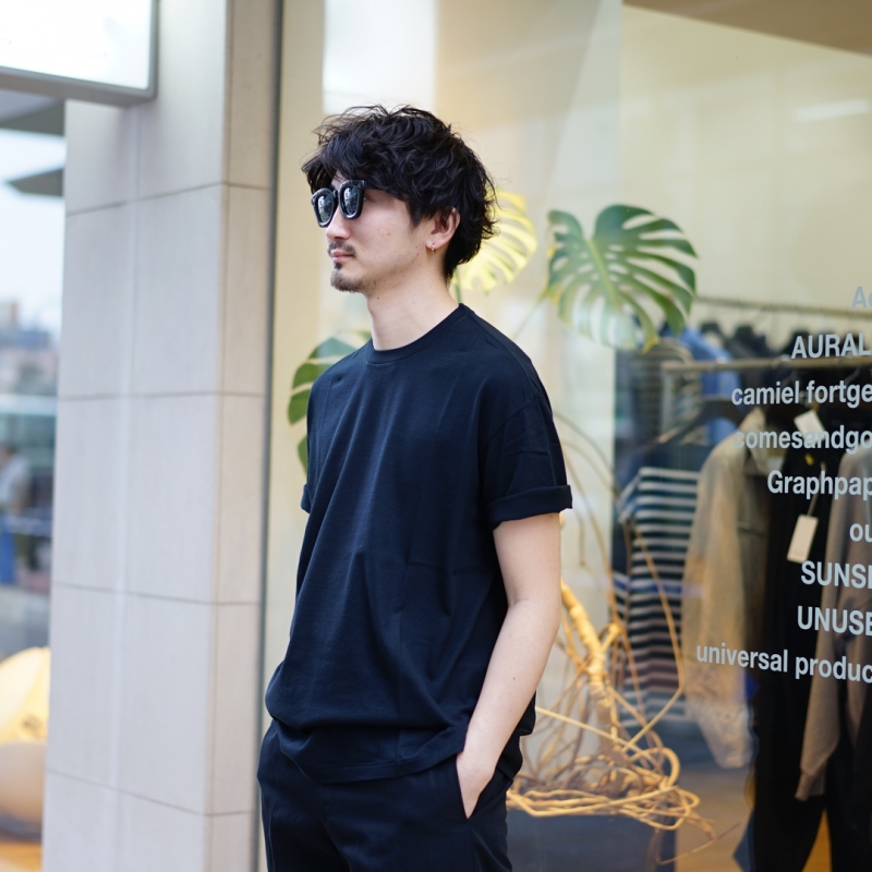 AURALEE(オーラリー) / 24SS/HARD TWIST COTTON BORDER TEE/Tシャツ/4