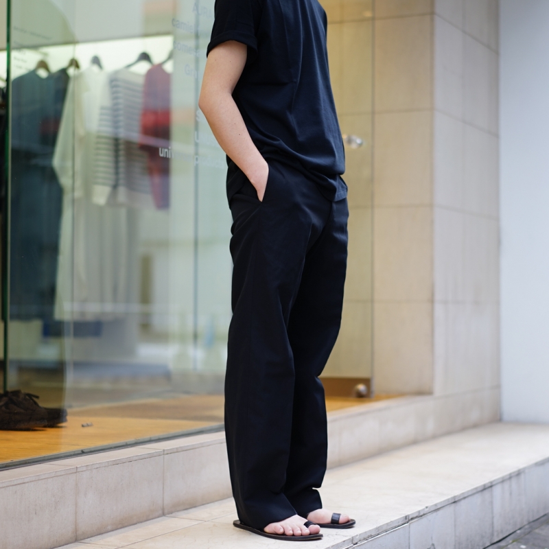 オーラリー HARD TWIST FINX LINEN CHINO SLACKS 一 番 安い