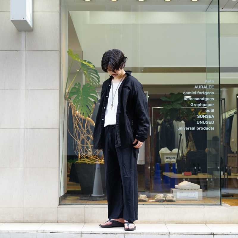 今期SUNSEA Shrinkage Cotton Big Shirt 今期SUNSEA Shrinkage Cotton Big Shirt