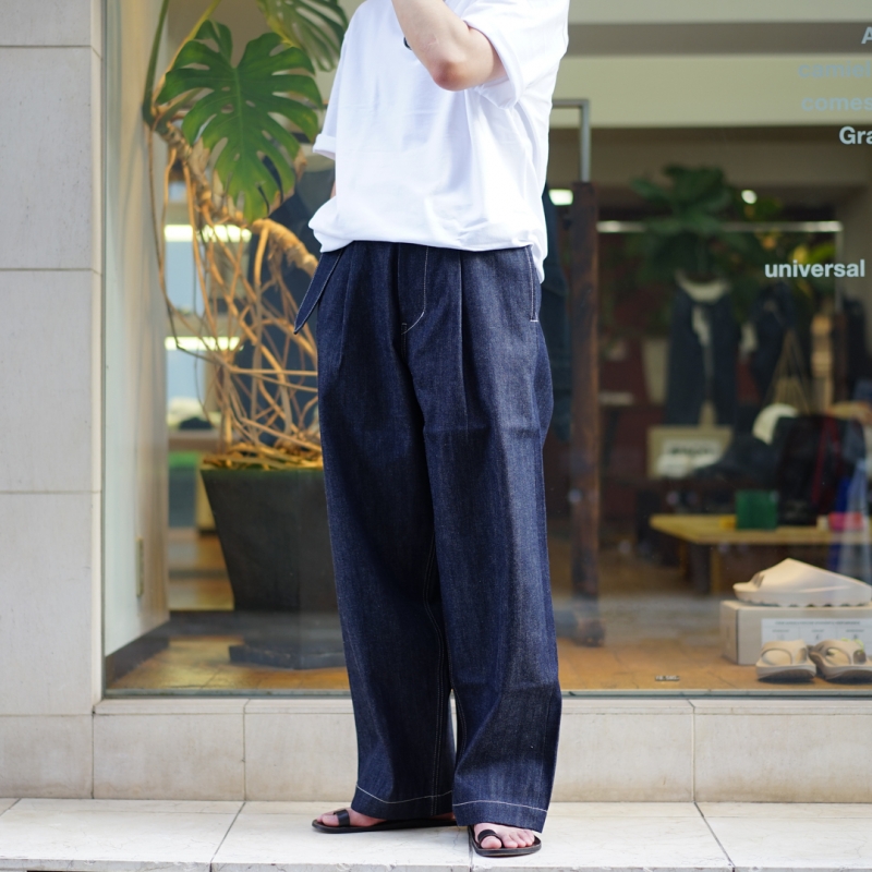 Graphpaper（グラフペーパー ）GU243-40187DB Salvage Denim Two