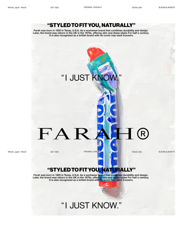 FARAH (ファーラー) 24AW Collectionの新作、Easy Wide Tapered Pants