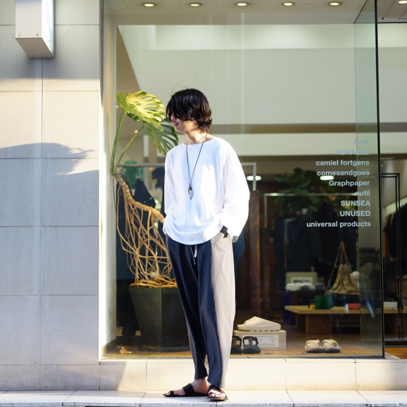 SUNSEA 29th 名作　LINEN WIDE PANTS サンシー　パンツ 本日発売。SUNSEA (サンシー) 29th Collectionの新作、Shringkage