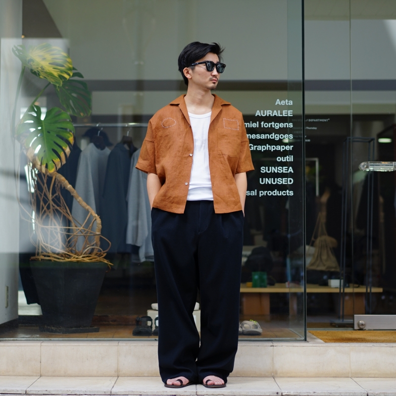 本日発売。 SUNSEA (サンシー) 29th Collectionの新作、KAKI Dyeing