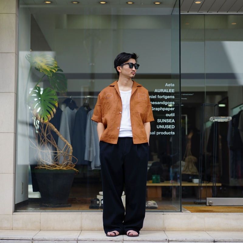 本日発売。 SUNSEA (サンシー) 29th Collectionの新作、KAKI Dyeing