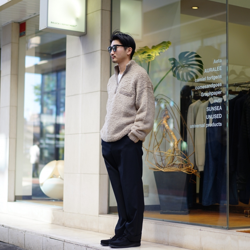 AURALEE オーラリー 24AW WOOL SOFT CORD KNIT P/O ウールニットセーター A24AP05FL ベージュ 0 AURALEE - AURALEE オーラリー 24AW WOOL SOFT CORD KNIT P/O ウール