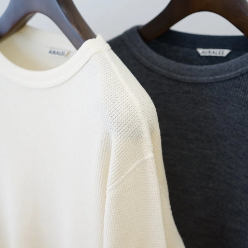 AURALEE LIGHT THERMAL P/O size5 WHITE