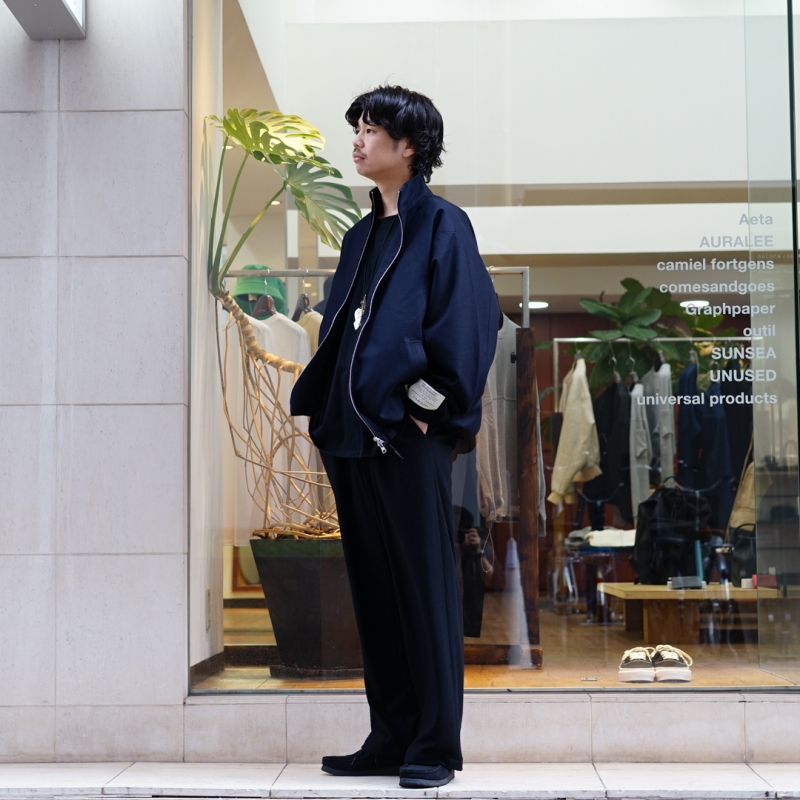 Graphpaper (グラフペーパー) Wool Smooth Flannel Easy Wide