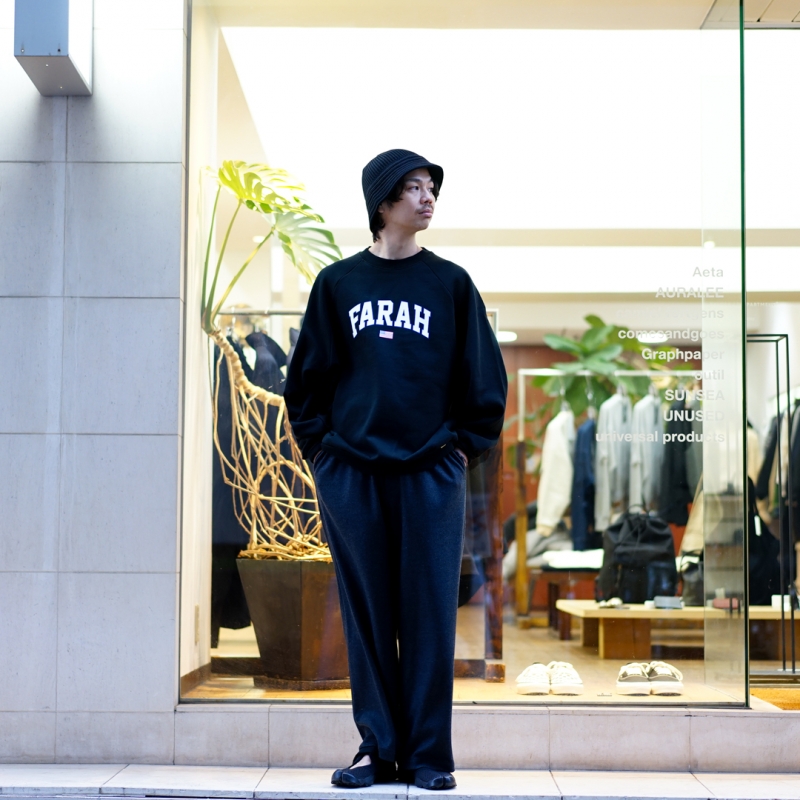 FARAH (ファーラー) 24AW Collectionの新作、Printed Graphic Crewneck