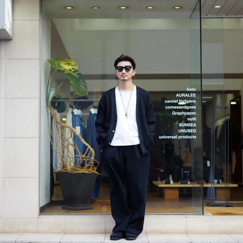 Graphpaper (グラフペーパー)の新作、High Density Cardigan (GU243