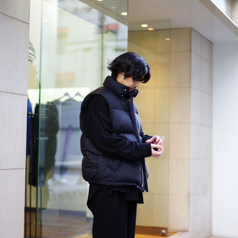 オーラリー AURALEE 24AW Super Light Nylon Ripstop Down Vest ダウン 