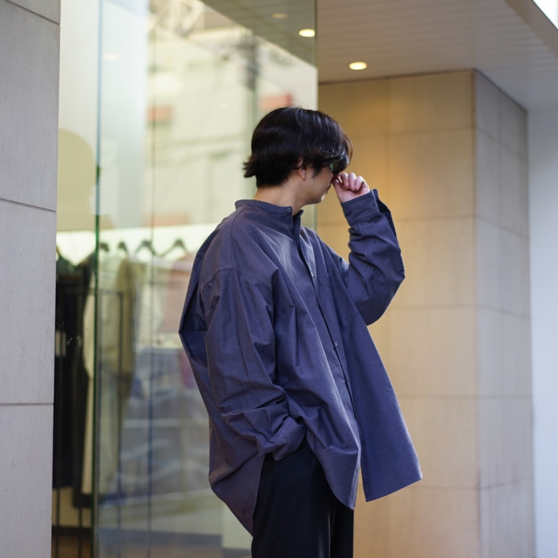 Graphpaper (グラフペーパー) Broad L/S Oversized Band Collar