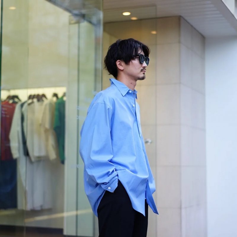 本日までauraleeオーラリー25ss WASHED FINX SHIRT5 中古・古着通販】AURALEE (オーラリー) 25SS WASHED FINX TWILL