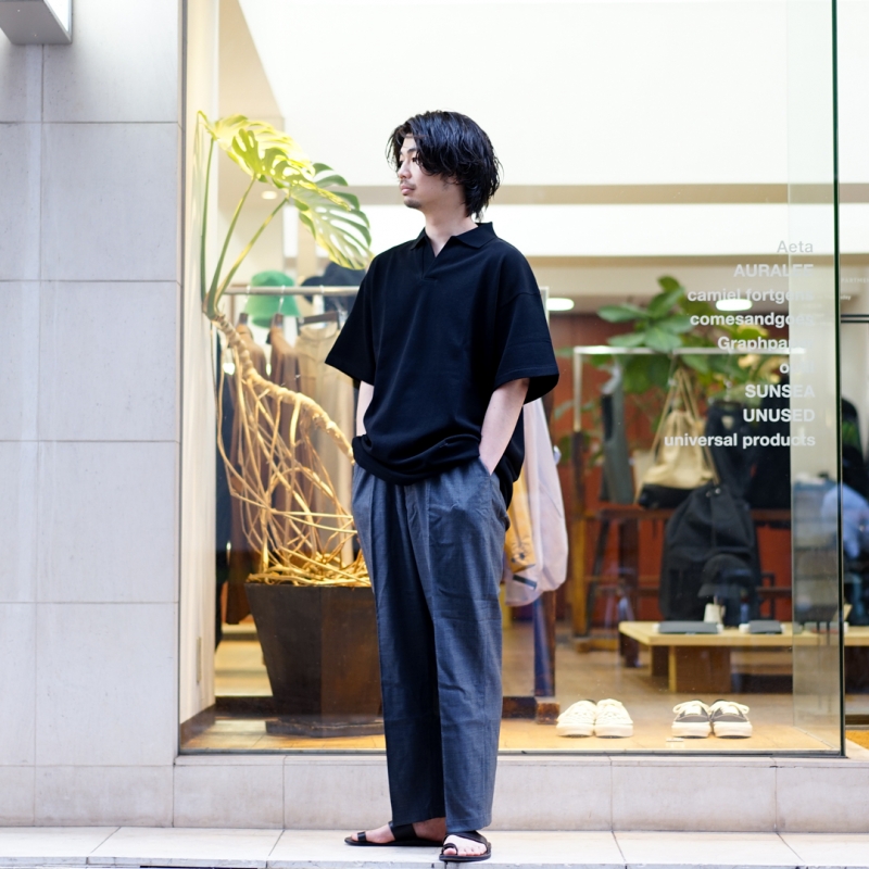 グリーン パークス Green Parks さがら刺繍Tシャツ （ネイビー