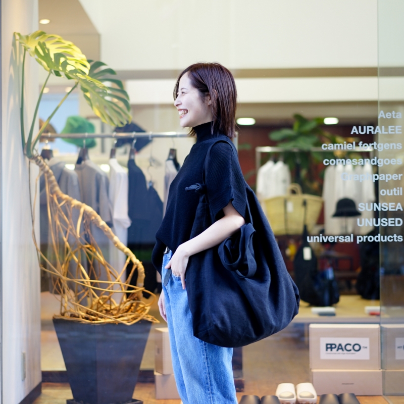 Aeta(アエタ) 25SS Collectionの新作 Shoulder Tote:L(HM02)/Blackのご