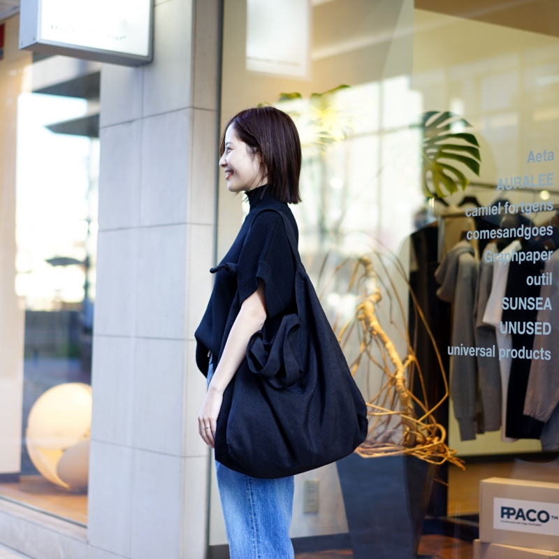 Aeta(アエタ) 25SS Collectionの新作 Shoulder Tote:L(HM02)/Blackのご