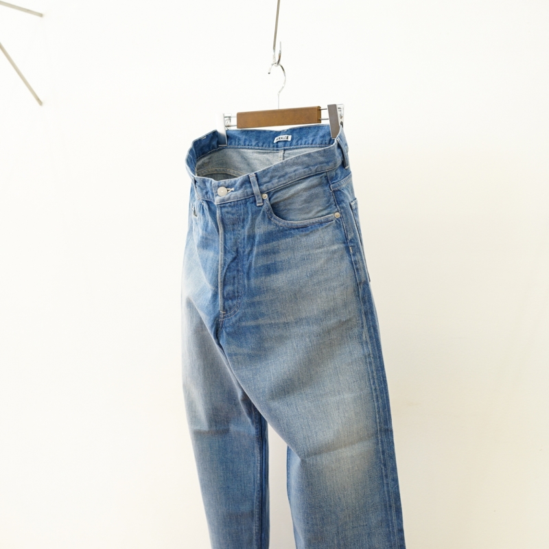 AURALEE - SELVEDGE FADED LIGHT DENIM WIDE PANTS 5の通販 by