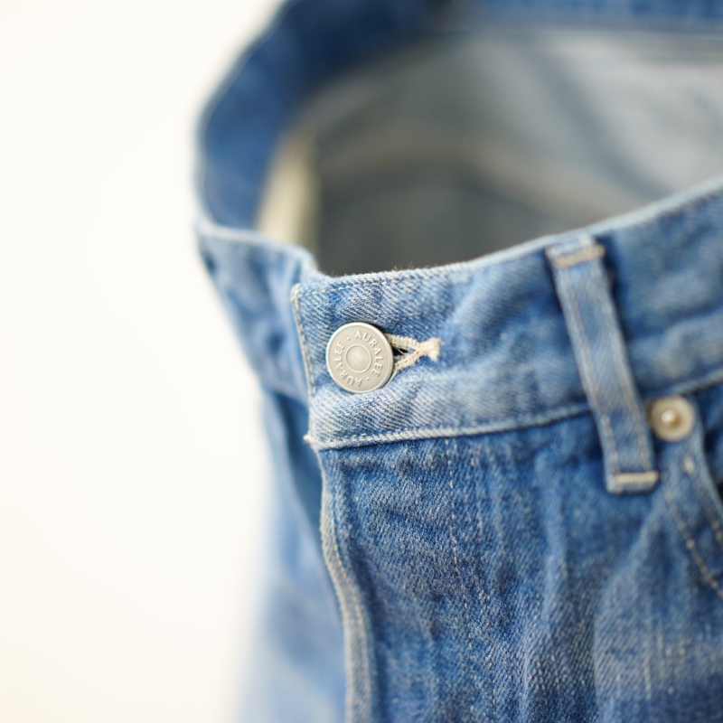 AURALEE - SELVEDGE FADED LIGHT DENIM WIDE PANTS 5の通販 by