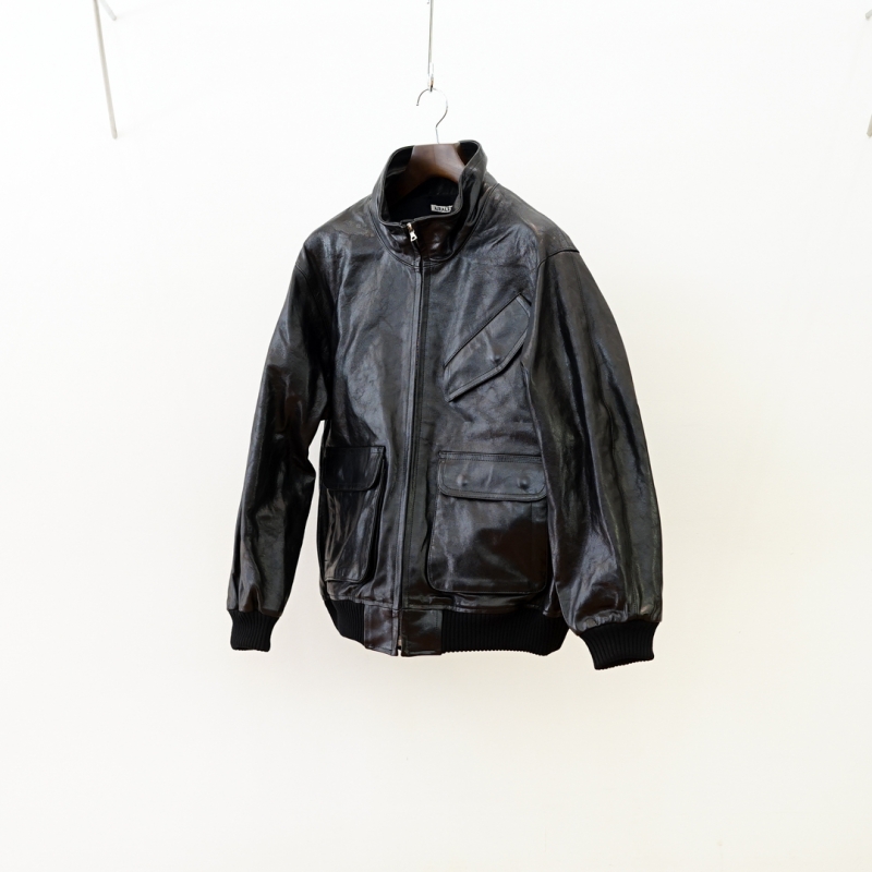 オーラリー 25AW LAMB LEATHER ZIP BLOUSON サイズ4 25AW】AURALEE LAMB LEATHER ZIP BLOUSON – Chum!