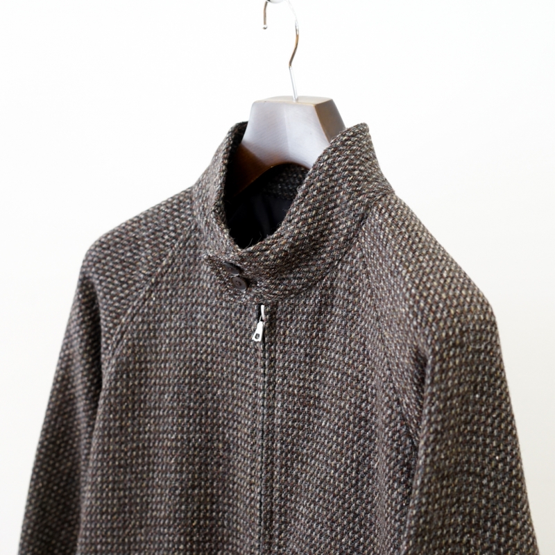 Auralee 25ss wool zip blouson オーラリー AURALEE 25SS-SPONGE WOOL TWILL ZIP BLOUSON [TOP CHARCOAL]