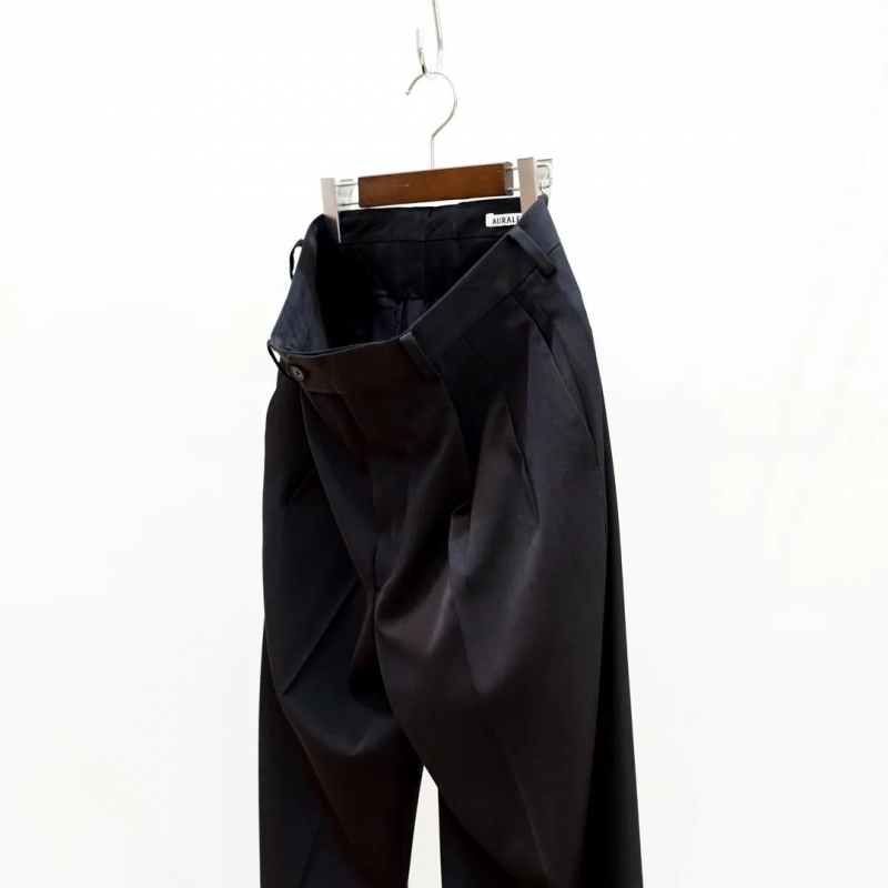 AURALEE 25aw ウールシルクツイードスラックス AURALEE(オーラリー) ALPACA WOOL SILK TWEED SLACKS / アルパカ