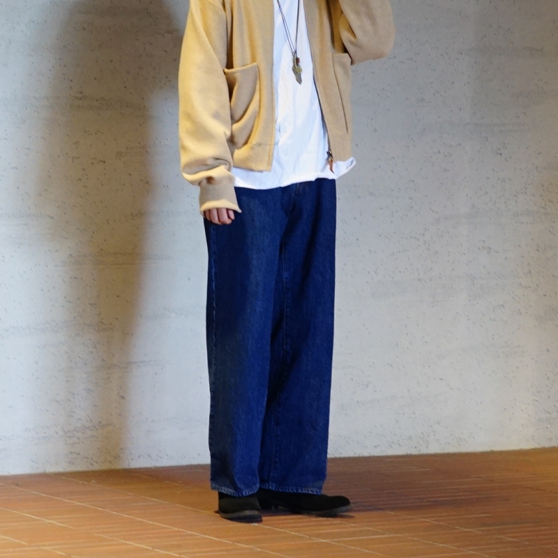 パンツ unused 14oz denim buggy pants 25aw UNUSED(アンユーズド) 25AW Collectionの新作、14oz Denim buggy pants