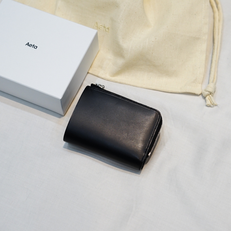 Aeta(アエタ) 25AW Collectionの新作、Folded Wallet (VT18)/Blackのご