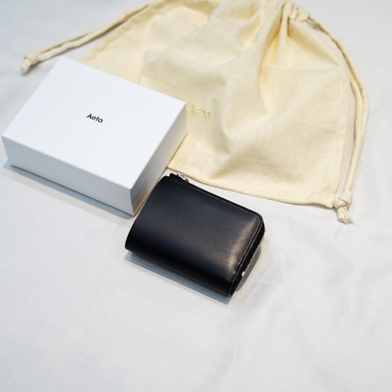 Aeta(アエタ) 25AW Collectionの新作、Folded Wallet (VT18)/Blackのご