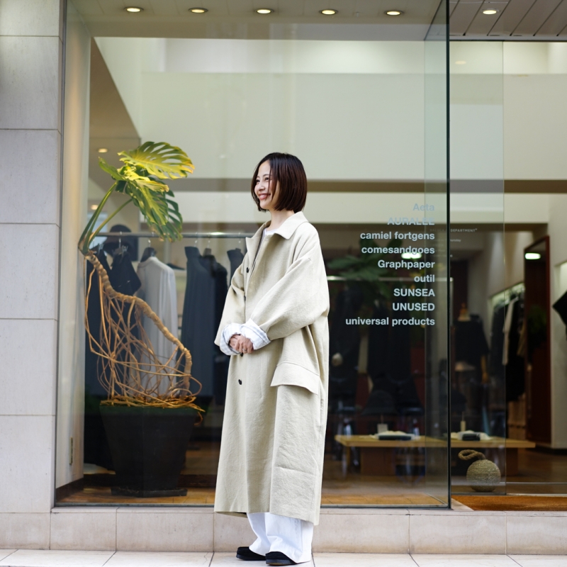 定9.9万 新品 25AW BESTIAIRE ベスティエ コート BESTIAIRE(ベスティエ) 25AW Collectionの新作、Pocket Coat/Beigeのご