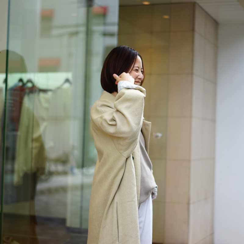 BESTIAIRE(ベスティエ) 25AW Collectionの新作、Pocket Coat/Beigeのご