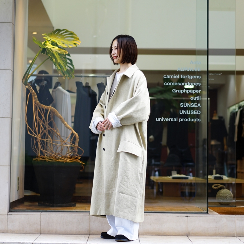 定9.9万 新品 25AW BESTIAIRE ベスティエ コート BESTIAIRE(ベスティエ) 25AW Collectionの新作、Pocket Coat/Beigeのご