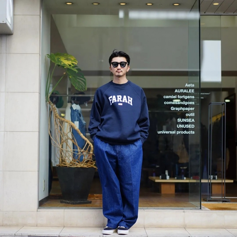 あしさん専用FARAH【ファーラー】スウェット FARAH(ファーラー) Printed Graphic Crewneck Sweatshirt
