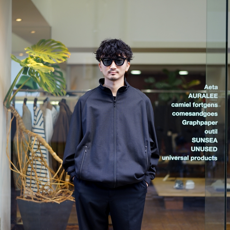 トップス SIDOGRAS Melange Ponte Track Blouson Graphpaper (グラフペーパー) Winter Spot Collectionの新作、SIDOGRAS