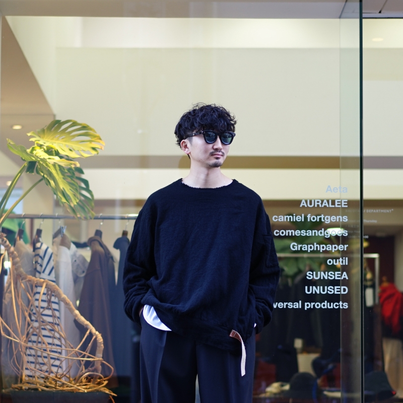 SUNSEA(サンシー) 31th Collectionの新作、Shrinkage Sweat Shirtのご