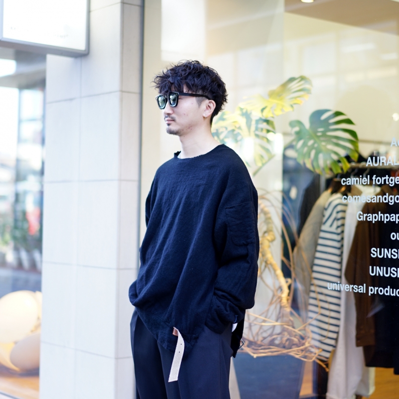SUNSEA(サンシー) 31th Collectionの新作、Shrinkage Sweat Shirtのご