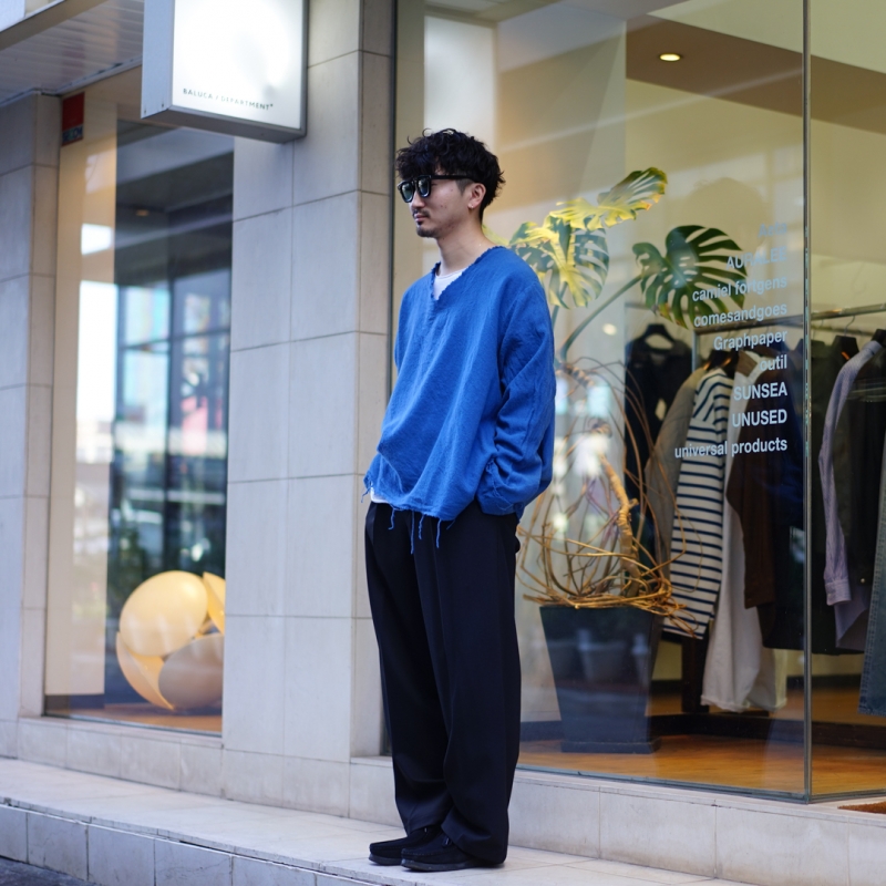 SUNSEA(サンシー) 31th Collectionの新作、Shrinkage V-Neckのご紹介