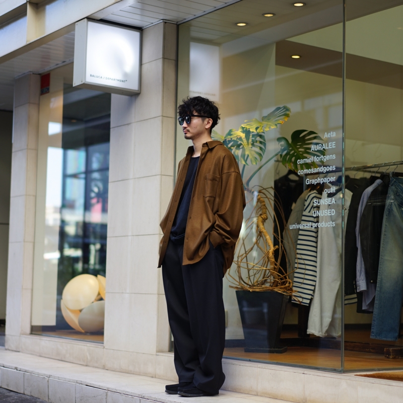 Graphpaper(グラフペーパー) の新作、Wool Smooth Flannel Oversized