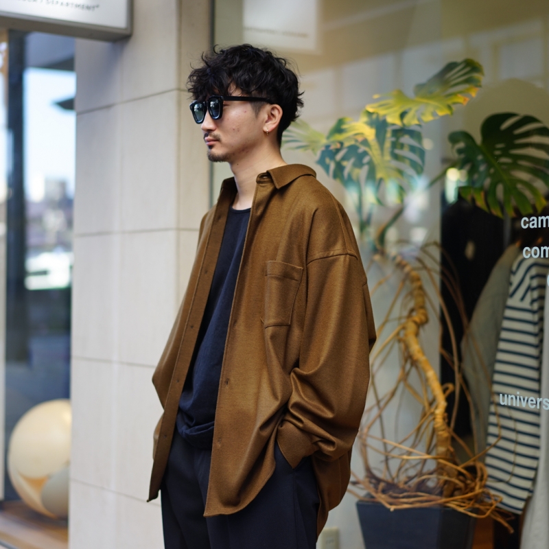 Graphpaper(グラフペーパー) の新作、Wool Smooth Flannel Oversized